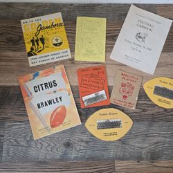 Vintage High School Football Ephemera 
