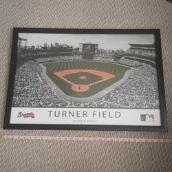 Atlanta Braves Turner Field Framed Stadium Print
