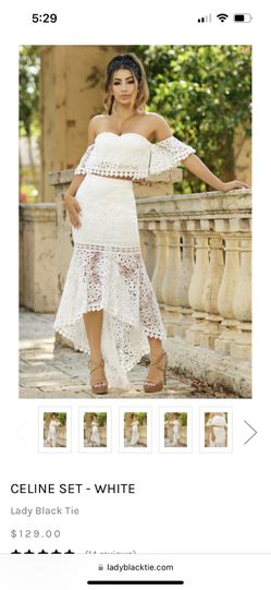 New White 2 Piece Velvi Set