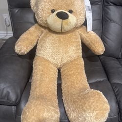 38" Tall Giant Teddy Plush Bear , Amber Tan Color