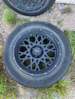 Vision Matte Black Wheels with Tires