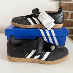Adidas Samba Jane Black White Gum Size 6.5W, 7W, 7.5W 