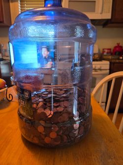 Water Jug of pennies