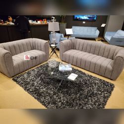 2 Pc fabric  livingroom sofa and loveseat set