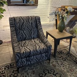 Modern Chair with Sloped Arms & MCM Legs