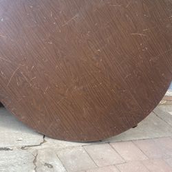 Wood Round Table