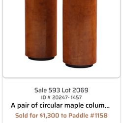 Mahogany round columns