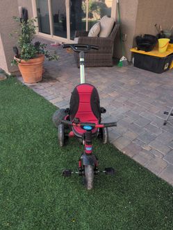 INFANS Kids Tricycle, 6 in 1 Stroll Trike