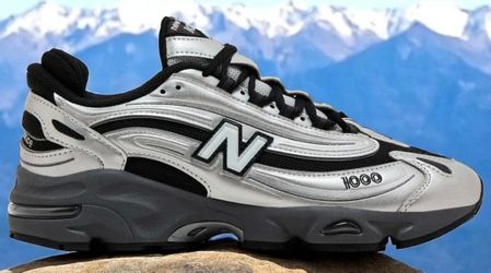 [M1000EGR] Mens Shoes New Balance 1000 Black Silver Metallic 9.5 No Box