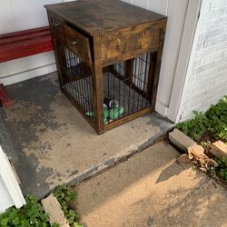 Furniture style dog crate