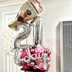 Champagne Balloon Bouquet