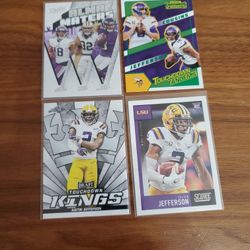 Justin Jefferson RC Rookie LOT Minnesota VIKINGS Star