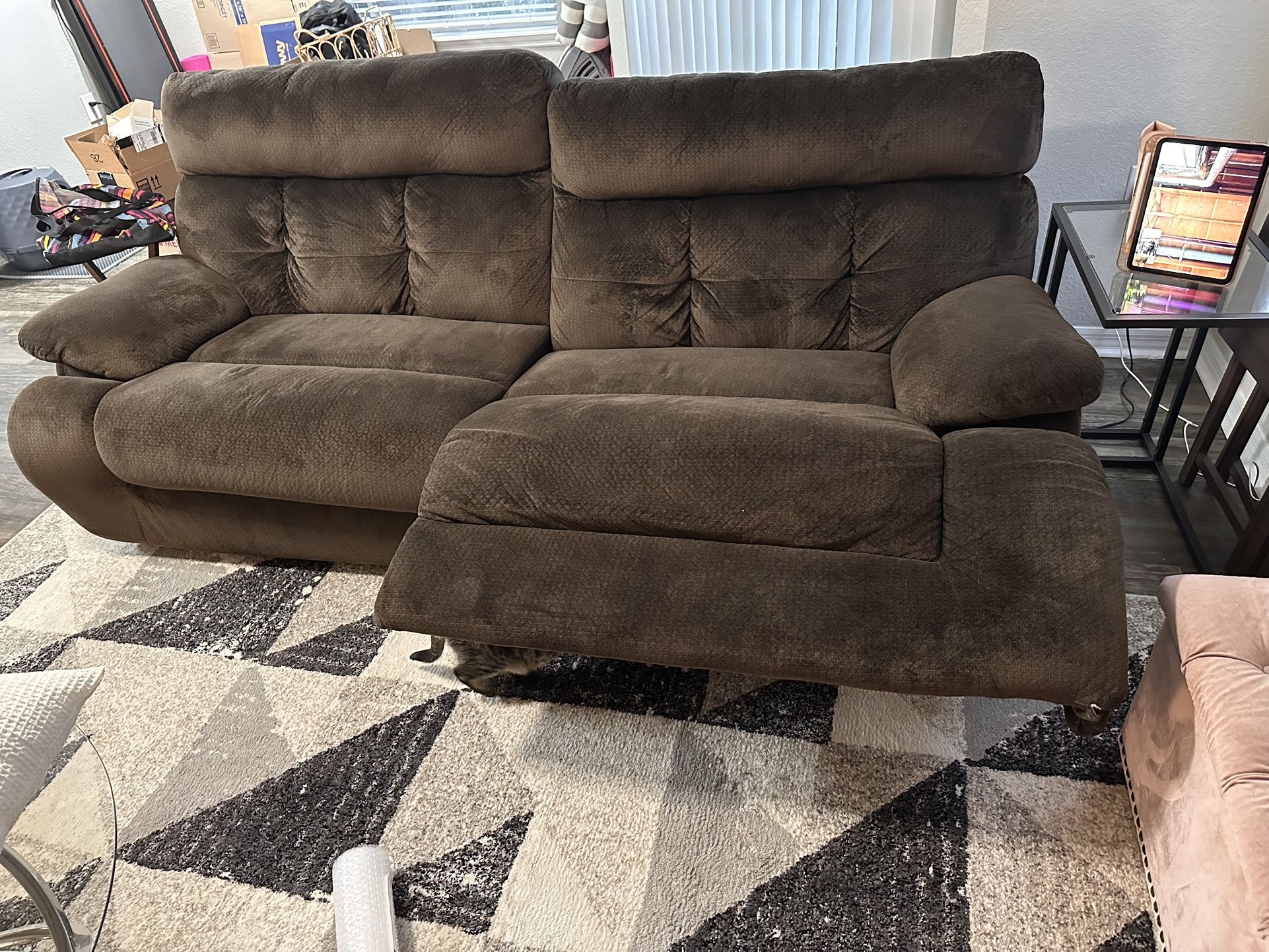 Brown Reclining Couch