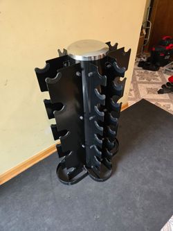 Champion Barbell 5lb thru 65lb Vertical Dumbbell Rack