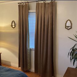 Gold Floor To Ceiling Curtains