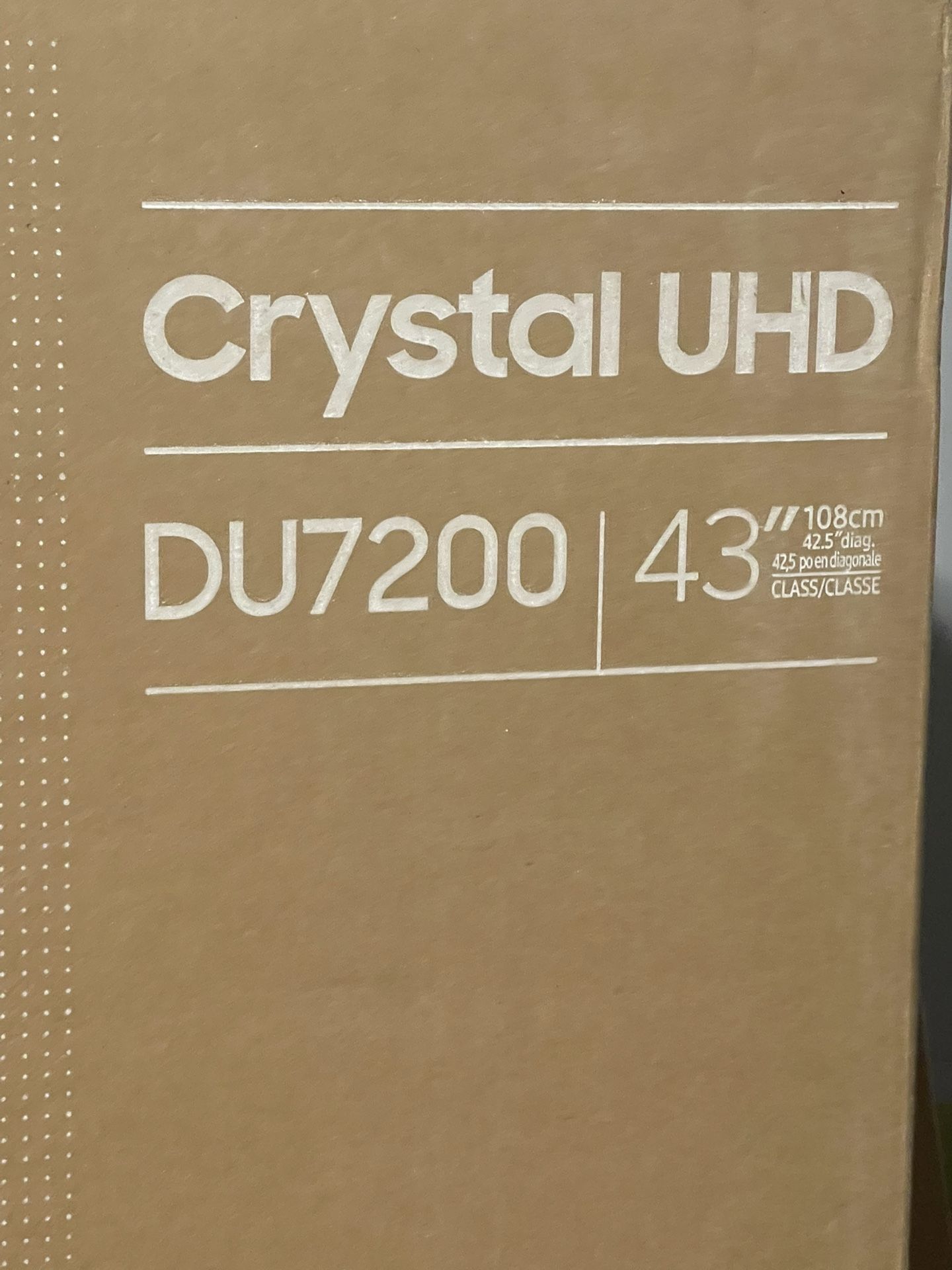 Samsung 43” Crystal UHD DU7200