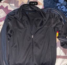Medium Team Signature Black Zip-Up Track Jacket