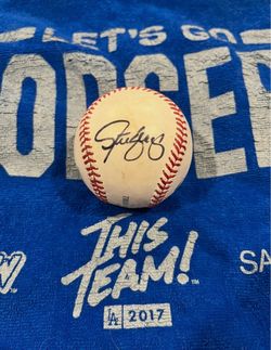 Steve Yeager Dodgers Signed/Auto Rawlings Baseball