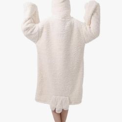 3pc Goose Blanket Hoodie Onesie Adult & Kid,Oversized Warm Duck Wearable Hoodie Blanket with Sleeves,Cozy Sleeping Bag