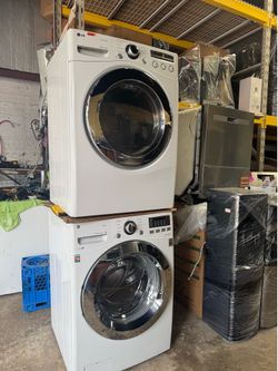 LG washer and gas dryer with warranty