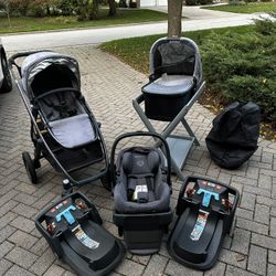 Uppababy Vista Stroller, Bassinet, Car Seat. 3 Bases, Plus Many Extras!!!!