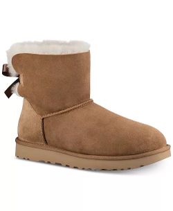 NIB UGG Bailey Bow II Boots Brown Chestnut US 8