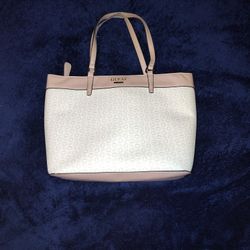Guess Purse -white/Baby Pink