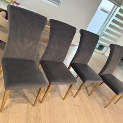 6pc luxury dining chairs