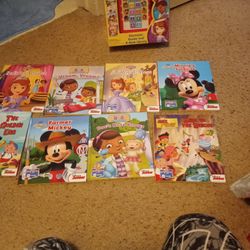 Disney Jr Electronic Book Reader And 8 Books