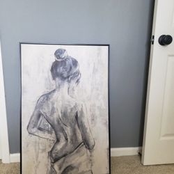 Canvas Art  With Black Wooden Frame 