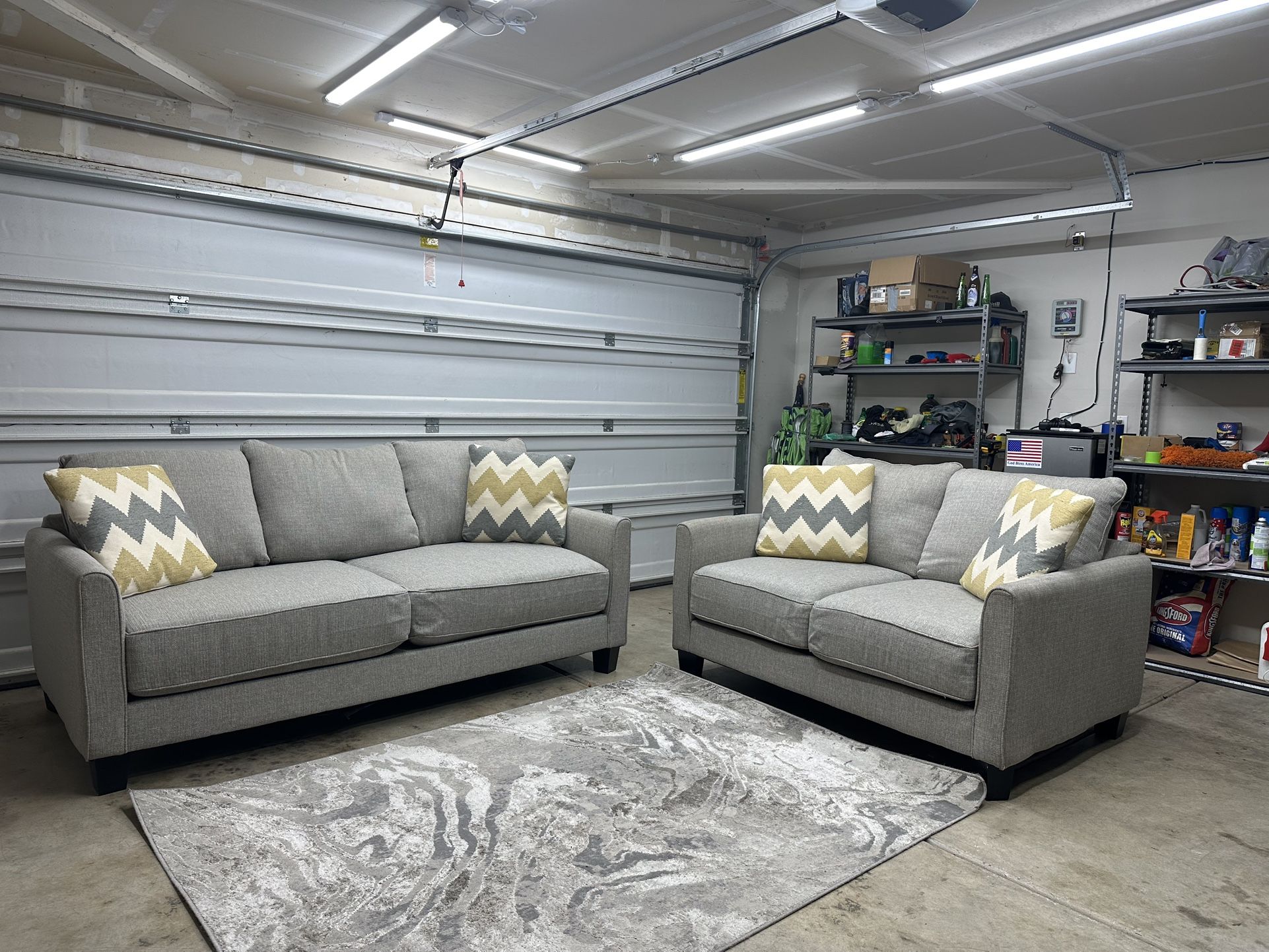 Grey Couch Set