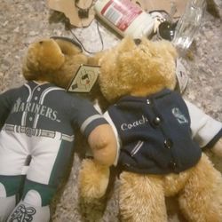 Seattle Mariners Good Stuff Plush Teddy Bear 14” 2004 Baseball MLB