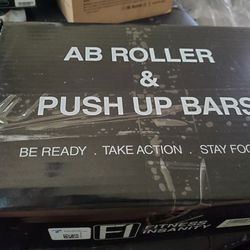 Ab Roller & Push Up Bars