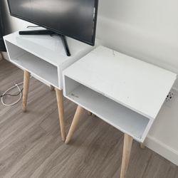 White Nightstands / Side Tables 