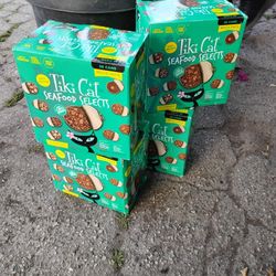 Tiki Cat seafood selects NEW 36-can box $39 per box cat food 