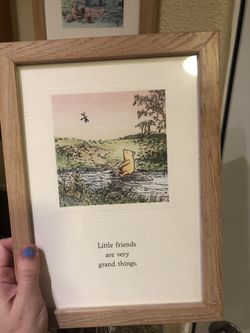 Two Winnie The Pooh Framed Pieces