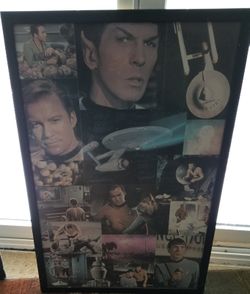 STAR TREK vintage framed poster