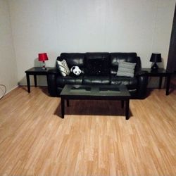 Leather Sofa Almost Brand New 7 Ft Long