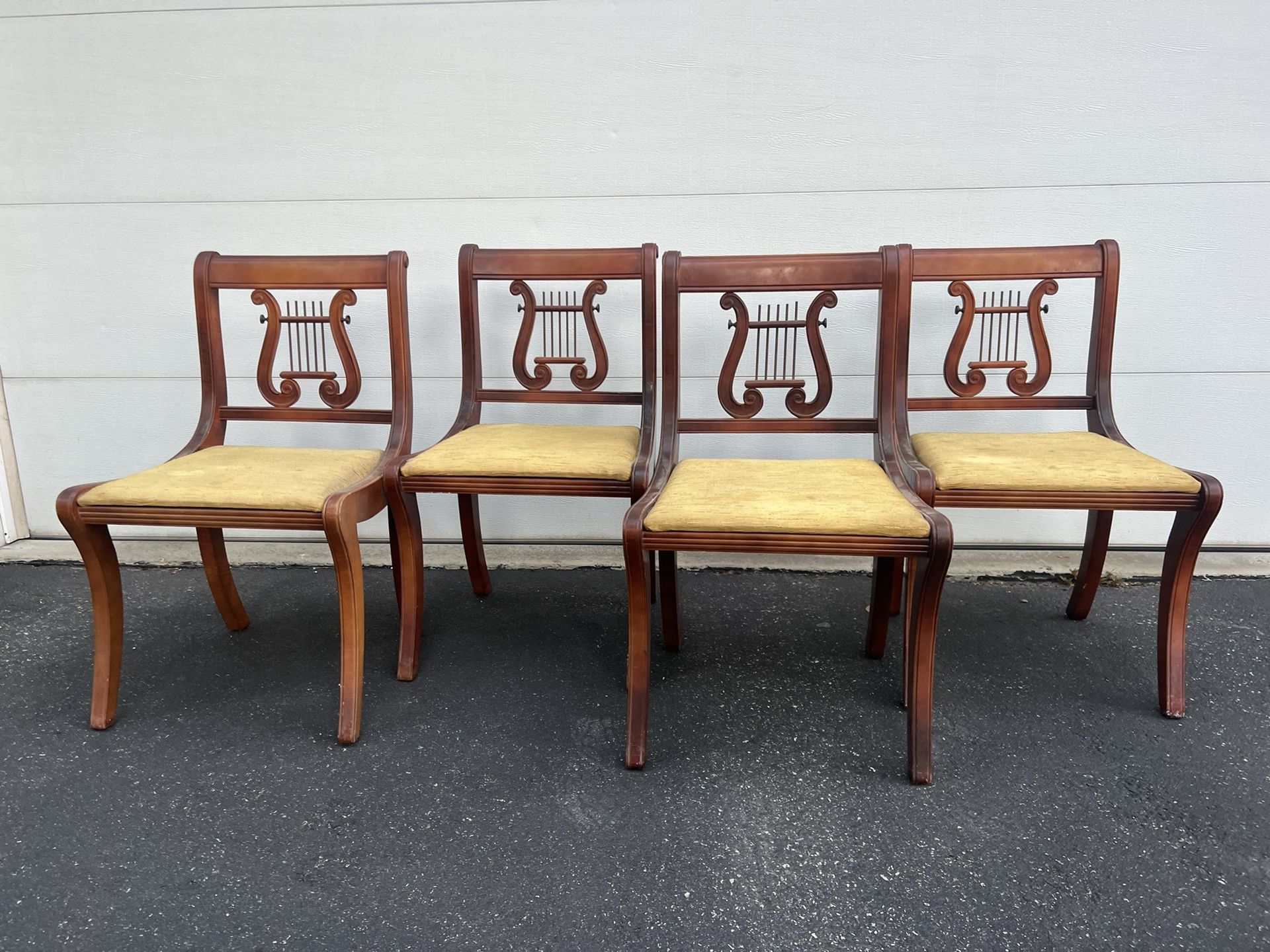 Harp Back Chairs Set Of 4