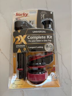 Toilet Fixer Korky 4010X Universal 2X Complete Toilet Repair Kit
