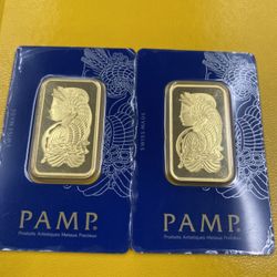 1 Oz Gold Suisse  Bars 
