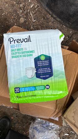 Prevail new fit daily briefs quick wick with Max soft