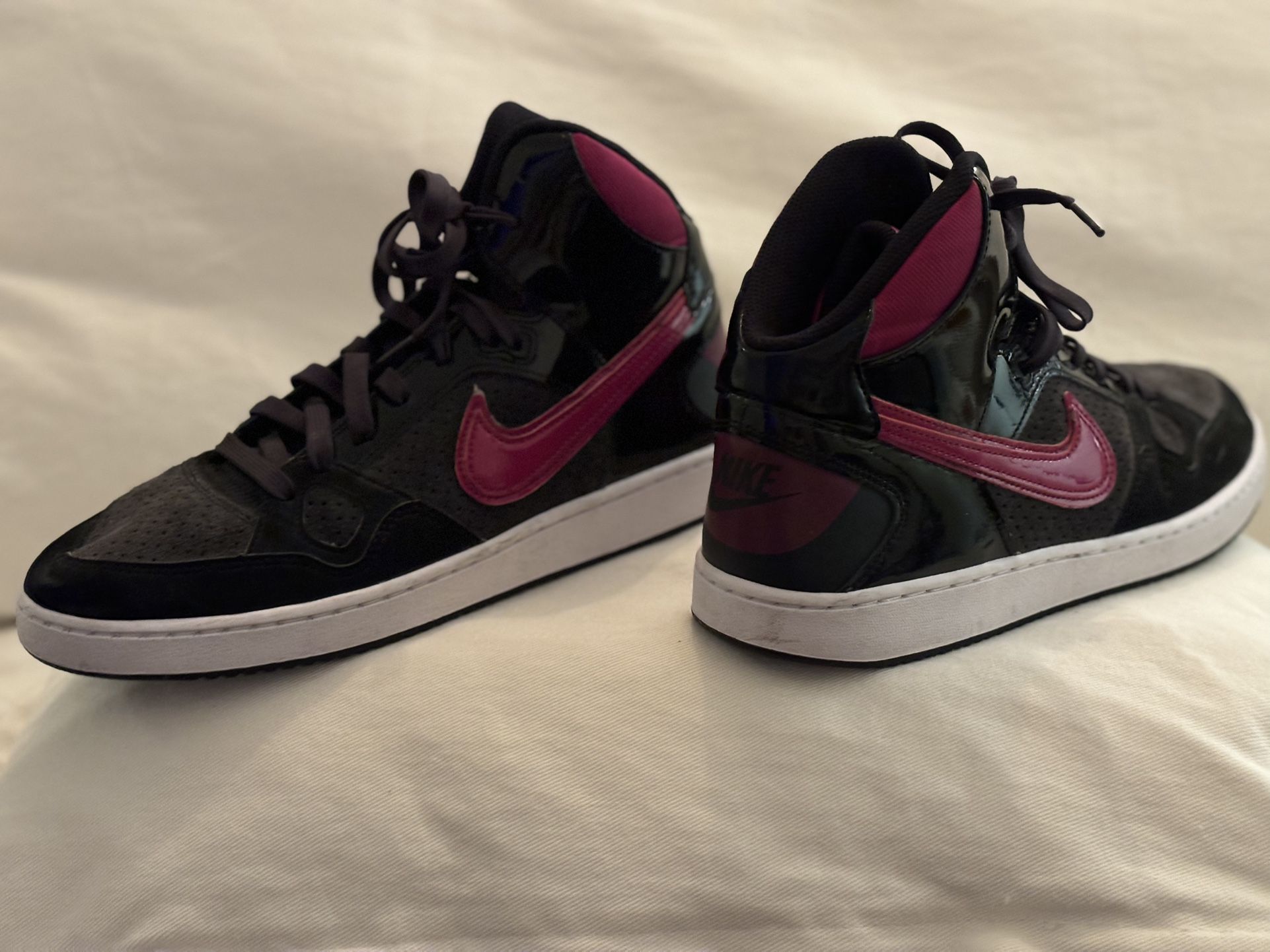 Authentic One Wear Nike Air Jordan 1 “Son Of Force” Basketball Sneakers - Gray, Purple, Black - Men’s 11US