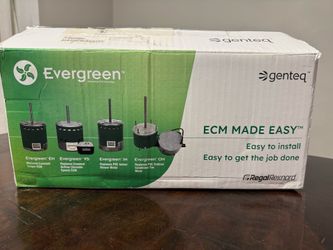 NEW Evergreen ECM Motor 6210X - 1 HP, 115/208-230V