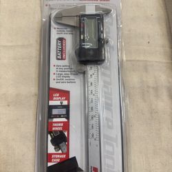 Performance Tool W80152 Digital Caliper 0-6", 0-150mm, LCD Display, Stainless