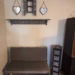 Bench With Shelves