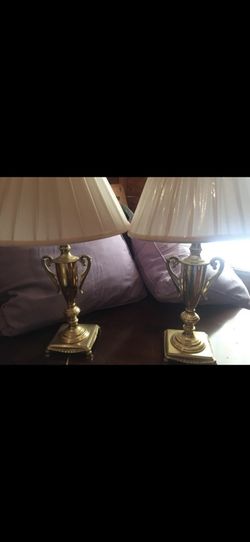 Gold lamp set