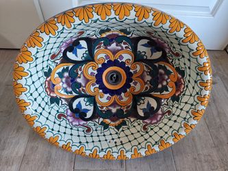 Beautiful Hand Painted Mexican Sink - 2 Available