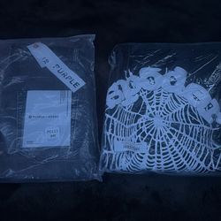 spider hoodie or purple jeans