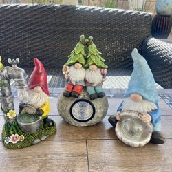 Solar Gnomes Outdoor Decor